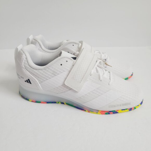 NEW Adidas Adipower III Weightlifting Shoes IF0521 Size 8.5 White main image 4